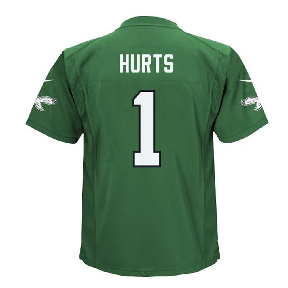 P.Eagles #1 Jalen Hurts Infant Alternate Game Jersey - Kelly Green Stitched American Football Jerseys - Main View
