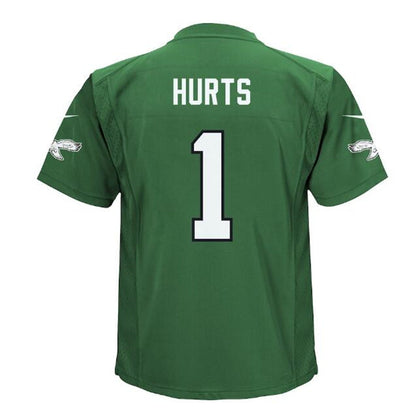 P.Eagles #1 Jalen Hurts Infant Alternate Game Jersey - Kelly Green Stitched American Football Jerseys - Main View
