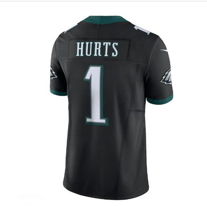 P.Eagles #1 Jalen Hurts Vapor F.U.S.E. Limited Jersey - Black Stitched American Football Jerseys - Main View