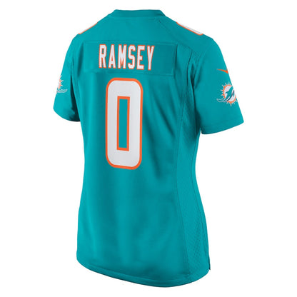 M.Dolphins #0 Jalen Ramsey Aqua Legend Jersey Stitched American Football Jerseys - Main View