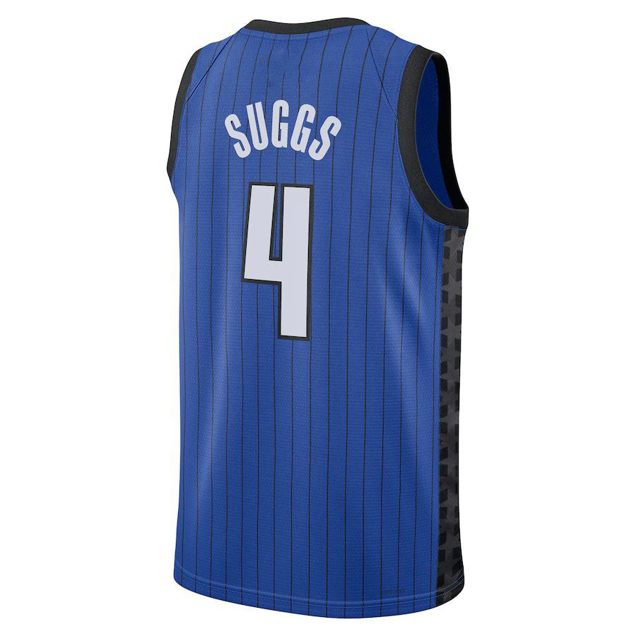 O.Magic #4 Jalen Suggs Jordan Brand 2022-23 Statement Edition Swingman Jersey Blue Stitched American Basketball Jersey - Main View