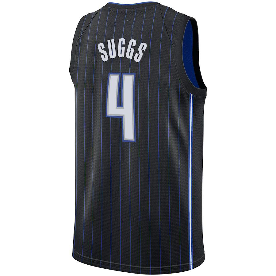 O.Magic #4 Jalen Suggs 2021 Draft First Round Pick Swingman Jersey Icon Edition  Black Stitched American Basketball Jersey - Main View