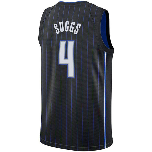 O.Magic #4 Jalen Suggs 2021 Draft First Round Pick Swingman Jersey Icon Edition  Black Stitched American Basketball Jersey - Main View