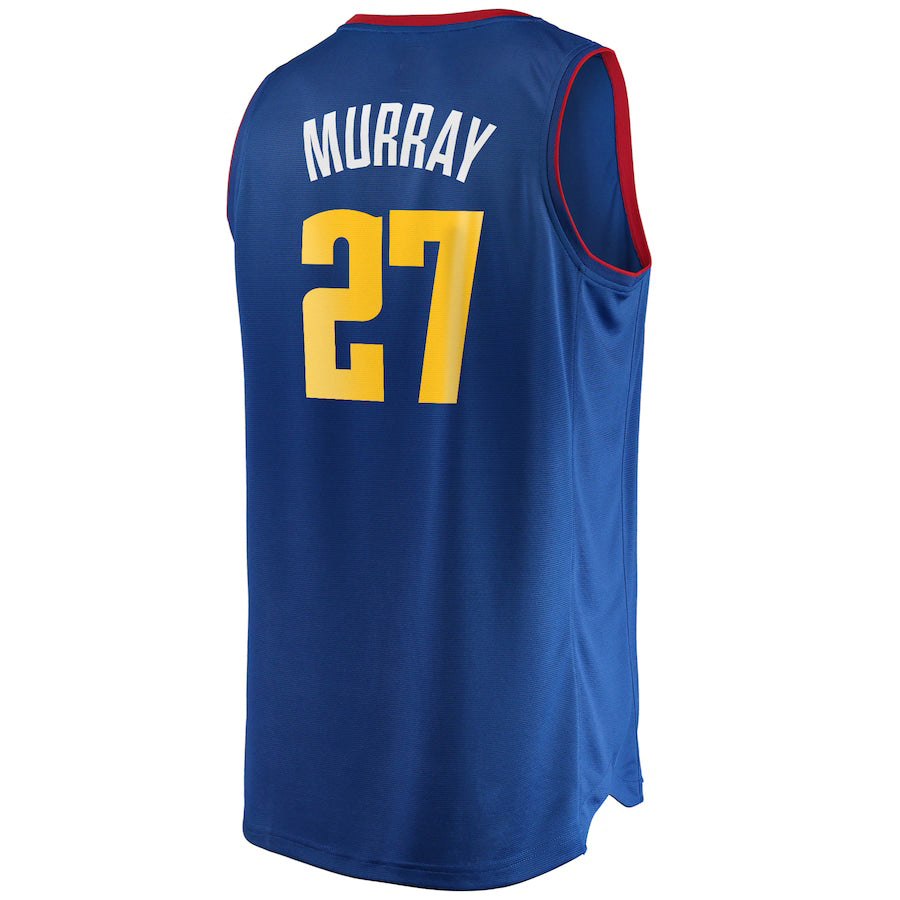 D.Nuggets #27 Jamal Murray Fanatics Branded Fast Break Replica Player Jersey Icon Edition Navy Stitched American Basketball Jersey - Main View