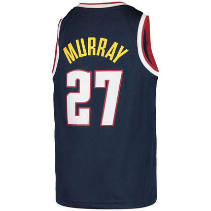 D.Nuggets #27 Jamal Murray 2020-21 Swingman Jersey Icon Edition Navy Stitched American Basketball Jersey - Main View