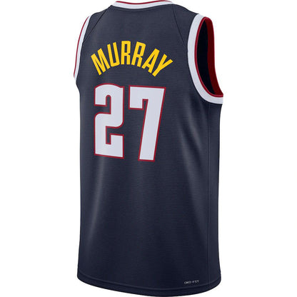 D.Nuggets #27 Jamal Murray 2021-22 Diamond Swingman Jersey Icon Edition Navy Stitched American Basketball Jersey - Main View