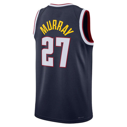 D.Nuggets #27 Jamal Murray Unisex 2022-23 Swingman Jersey Icon Edition Navy Stitched American Basketball Jersey - Main View