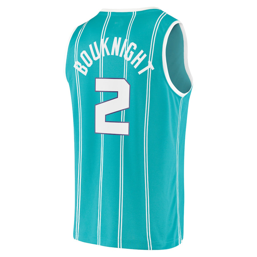 C.Hornets #2 James Bouknight Fanatics Branded 2021-22 Fast Break Replica Player Jersey Icon Edition Teal Stitched American Basketball Jersey - Main View