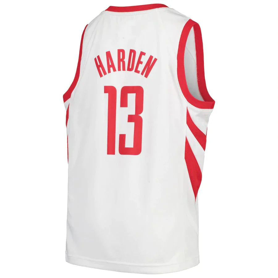 H.Rockets #13 James Harden Swingman Jersey  White Association Edition Stitched American Basketball Jersey - Main View