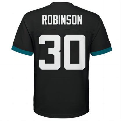 J.Jaguars #30 James Robinson Replica Player Jersey Black Stitched American Football Jerseys - Main View