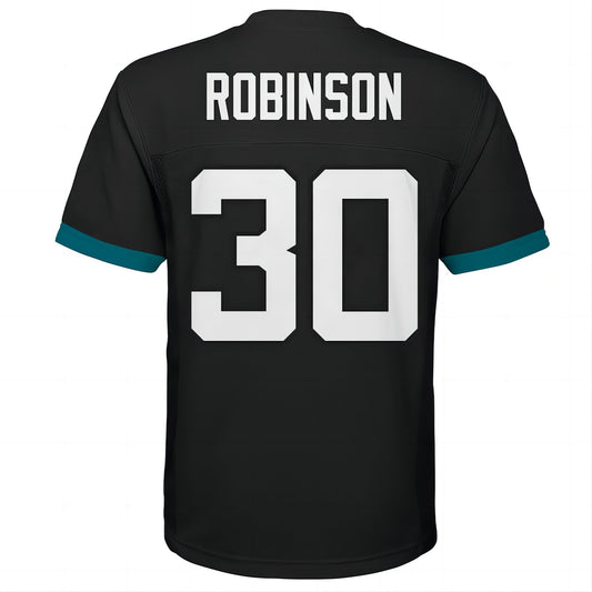 J.Jaguars #30 James Robinson Replica Player Jersey Black Stitched American Football Jerseys - Main View