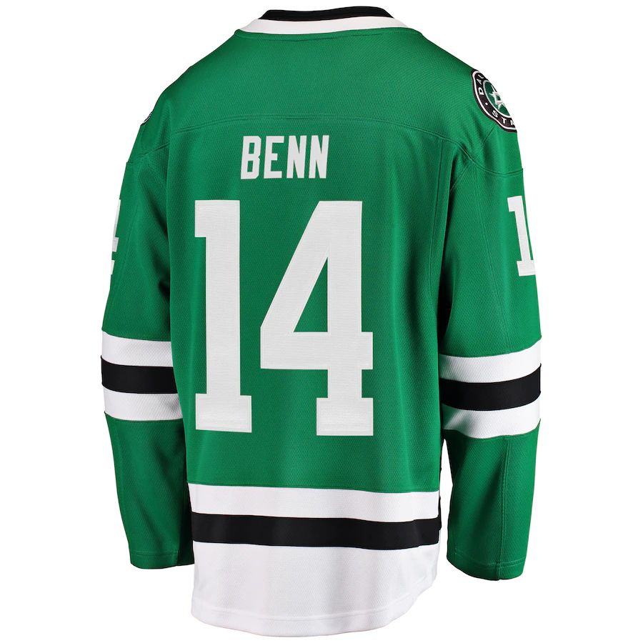 D.Stars #14 Jamie Benn Fanatics Branded Breakaway Player Jersey Green Stitched American Hockey Jerseys - Main View