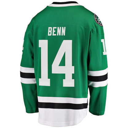 D.Stars #14 Jamie Benn Fanatics Branded Breakaway Player Jersey Green Stitched American Hockey Jerseys - Main View