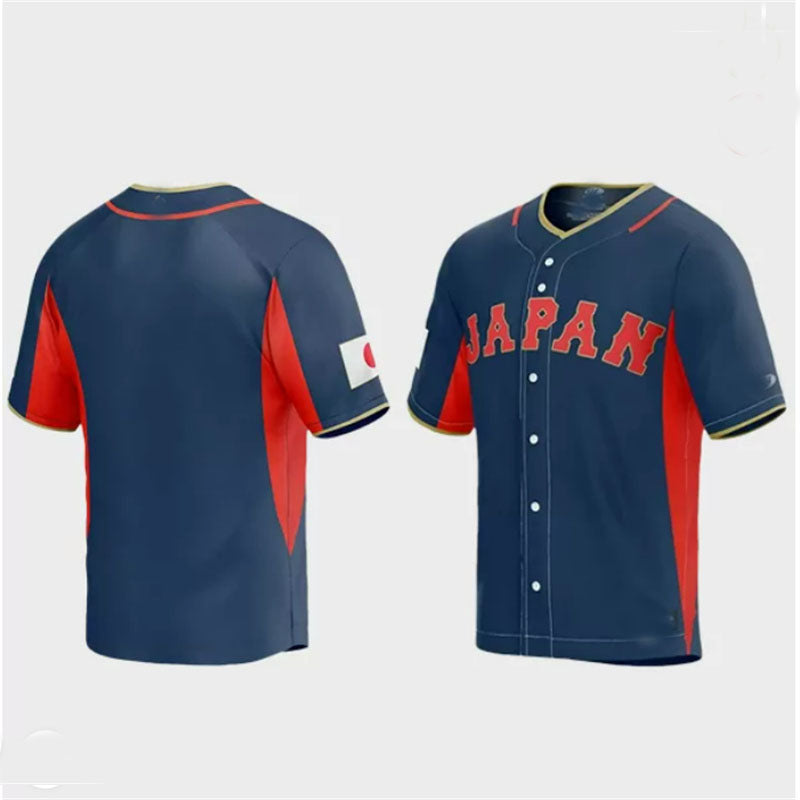 Japan Baseball 2023 World Classic Jersey ¨C Navy Stitches Baseball Jerseys - Main View