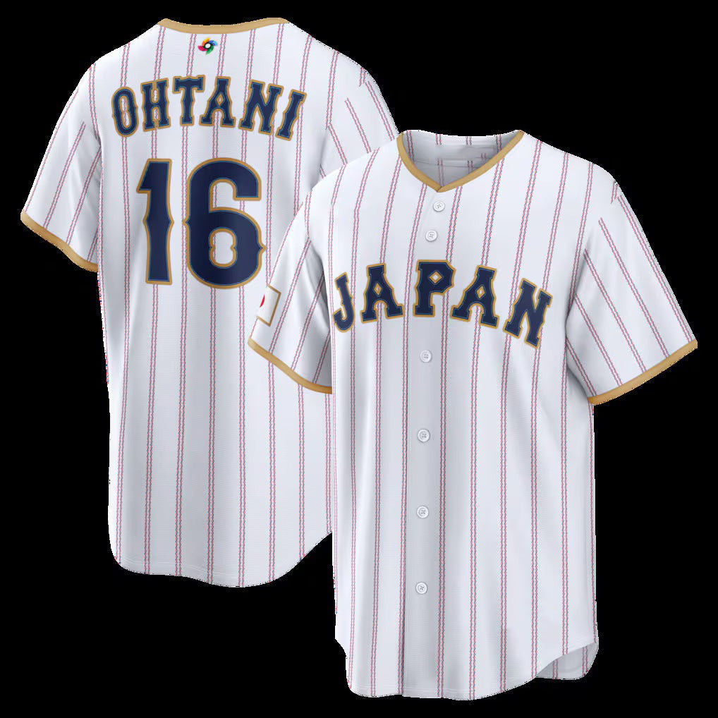 Japan Baseball #16 Shohei Ohtani 2026 World Baseball Classic Home Stadium Jersey - White Baseball Jersey Tailgate Goods - Main View