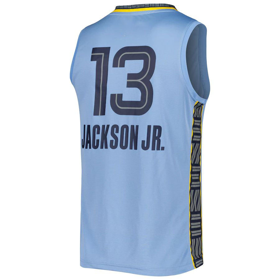M.Grizzlies #13 Jaren Jackson Jr. Fanatics Branded 2022-23 Fast Break Replica Player Jersey - Statement Edition Light Blue Stitched American Basketball Jersey - Main View