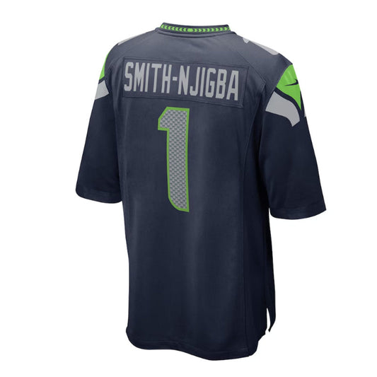 S.Seahawks #1 Jaxon Smith-Njigba 2023 Draft First Round Pick Game Jersey - College Navy Stitched American Football Jerseys - Main View
