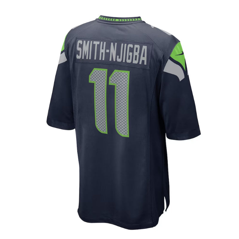 S.Seahawks #11 Jaxon Smith-Njigba 2023 Draft First Round Pick Game Jersey - College Navy Stitched American Football Jerseys - Main View
