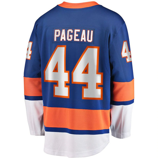 NY.Islanders #44 Jean-Gabriel Pageau Fanatics Branded Home Premier Breakaway Player Jersey Royal Stitched American Hockey Jerseys - Main View