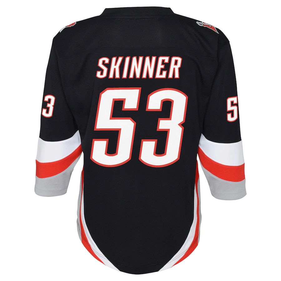 B.Sabres #53 Jeff Skinner Alternate Replica Player Jersey Black Stitched American Hockey Jerseys - Main View