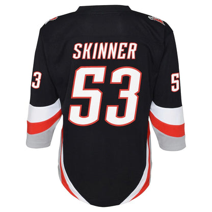 B.Sabres #53 Jeff Skinner Alternate Replica Player Jersey Black Stitched American Hockey Jerseys - Main View