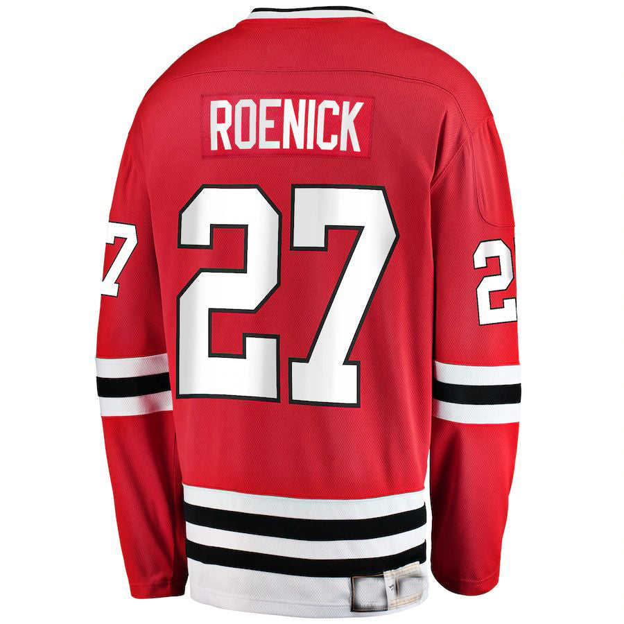 C.Blackhawks #27 Jeremy Roenick Fanatics Branded Premier Breakaway Retired Player Jersey Red Stitched American Hockey Jerseys - Main View