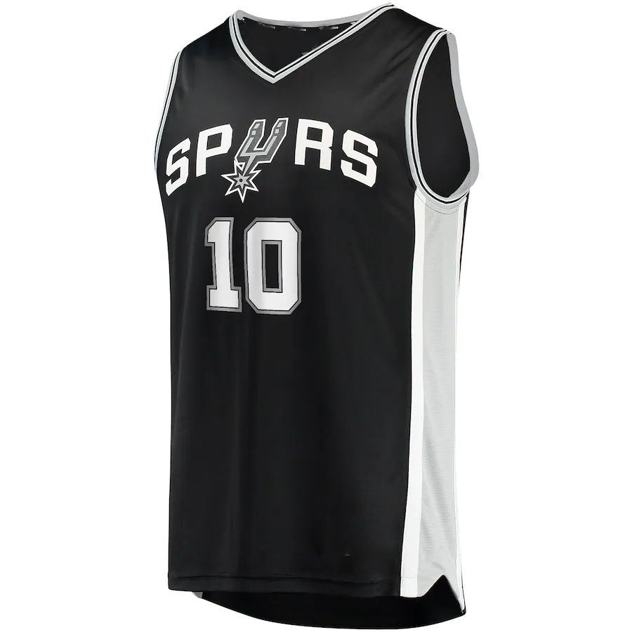 S.Antonio Spurs #10 Jeremy Sochan Fanatics Branded 2022 Draft First Round Pick Fast Break Replica Jersey Icon Edition Black Stitched American Basketball Jersey view 2
