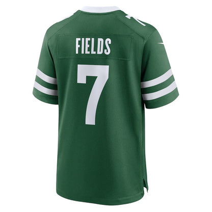 NY.Jets #7 Justin Fields Green Game Stitched American Football Jerseys - Main View