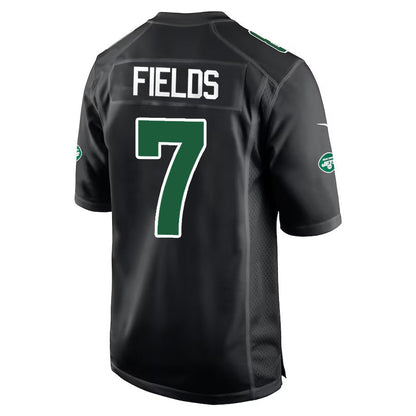 NY.Jets #7 Justin Fields Fashion Black Game Stitched American Football Jerseys - Main View