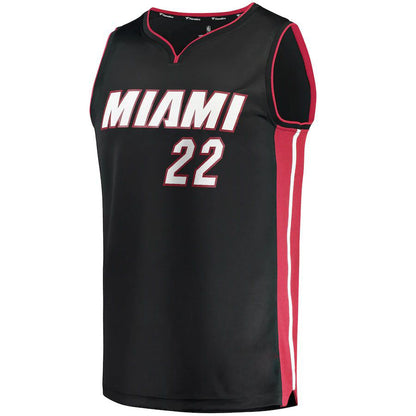 M.Heat #22 Jimmy Butler Fanatics Branded Fast Break Player Jersey Icon Edition Black Stitched American Basketball Jersey - Main View
