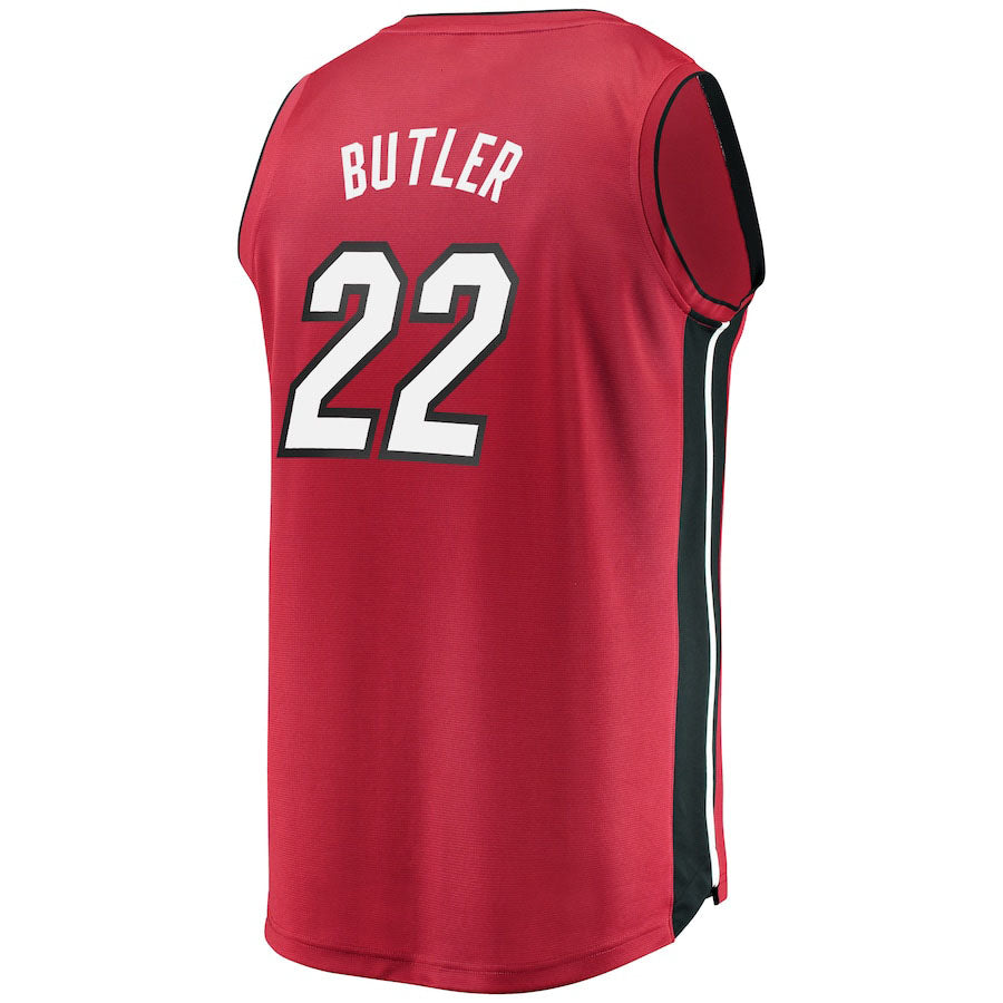 M.Heat #22 Jimmy Butler Fanatics Branded Fast Break Replica Player Jersey  Red Stitched American Basketball Jersey - Main View