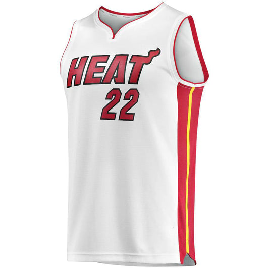 M.Heat #22 Jimmy Butler Fanatics Branded Fast Break Replica Player Jersey City Edition White Stitched American Basketball Jersey - Main View