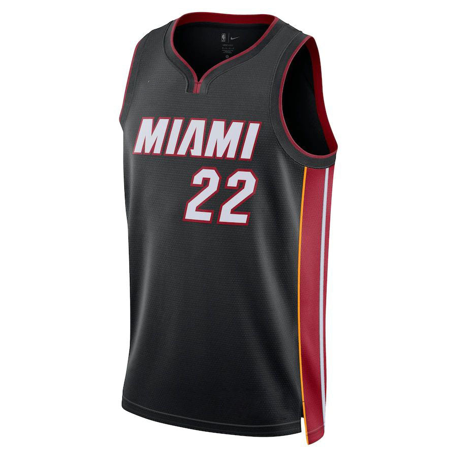 M.Heat #22 Jimmy Butler Unisex 2022-23 Swingman Jersey Icon Edition Black Stitched American Basketball Jersey - Main View