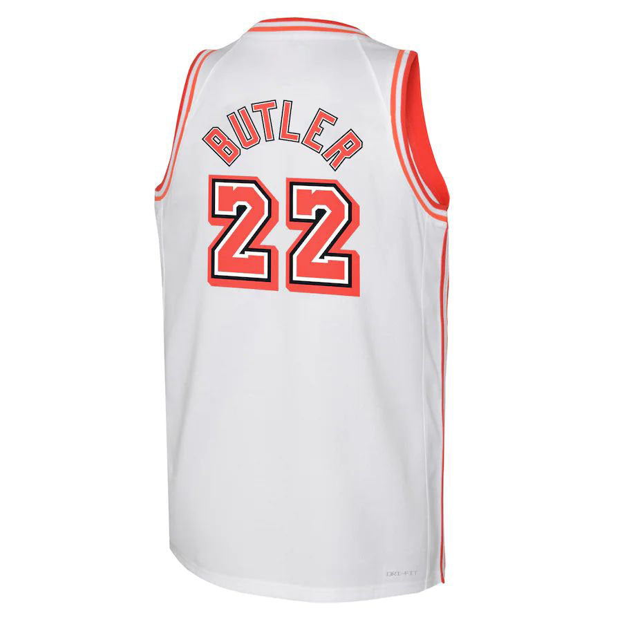 M.Heat #22 Jimmy Butler 2022-23 Swingman Jersey White Classic Edition Stitched American Basketball Jersey - Main View