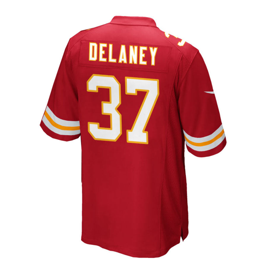 KC.Chiefs #37 Joe Delaney Red Game Stitched American Football Jerseys - Main View