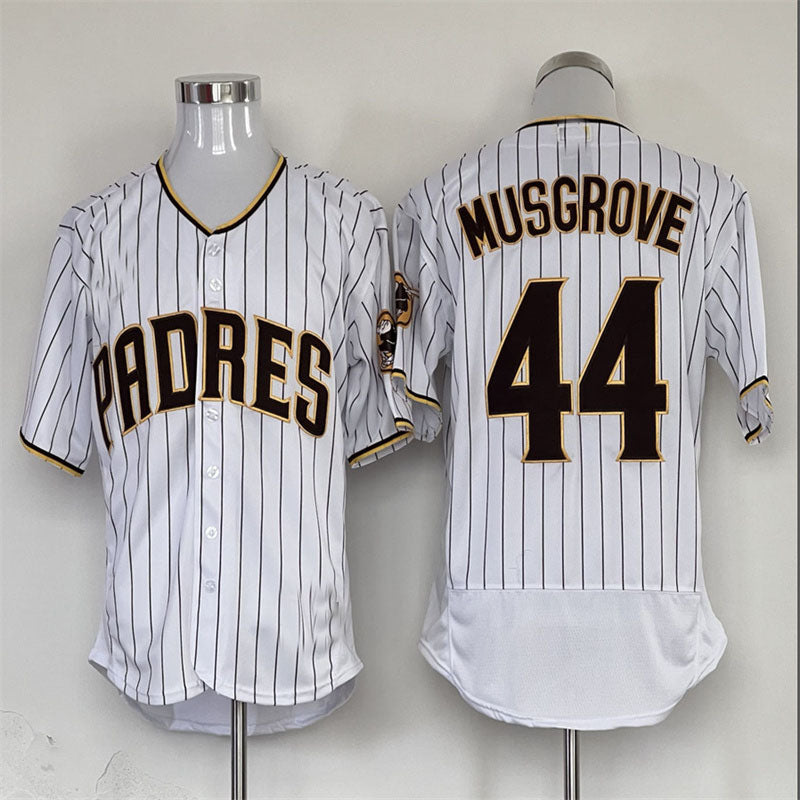 San Diego Padres #44  Joe Musgrove white Baseball Jerseys view 2