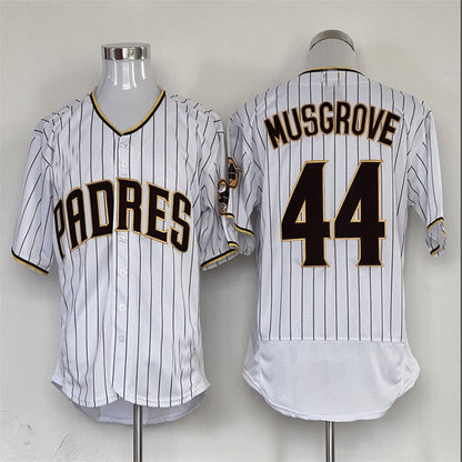 San Diego Padres #44  Joe Musgrove white Baseball Jerseys view 2