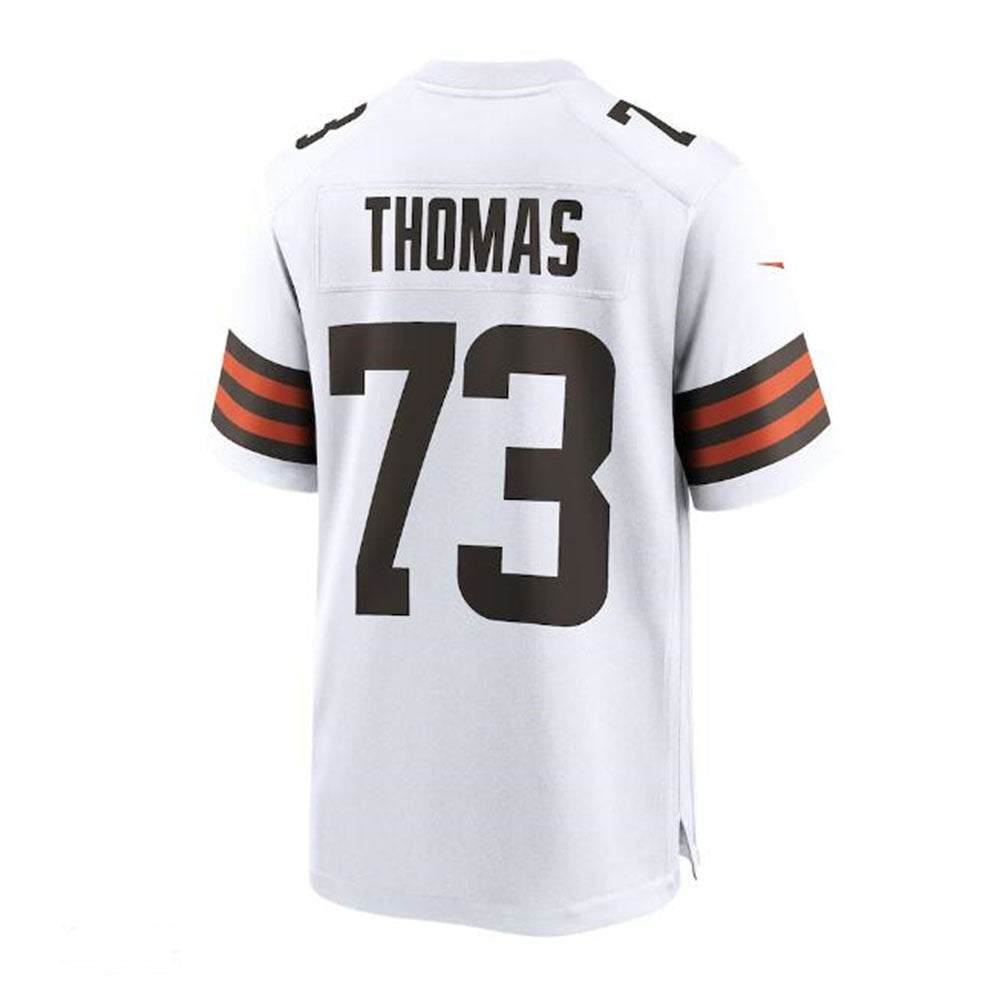 C.Browns #73 Joe Thomas Retired Game Player Jersey - White Stitched American Football Jerseys - Main View