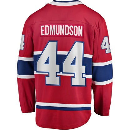 M.Canadiens #44 Joel Edmundson Fanatics Branded Breakaway Player Jersey Red Stitched American Hockey Jerseys - Main View