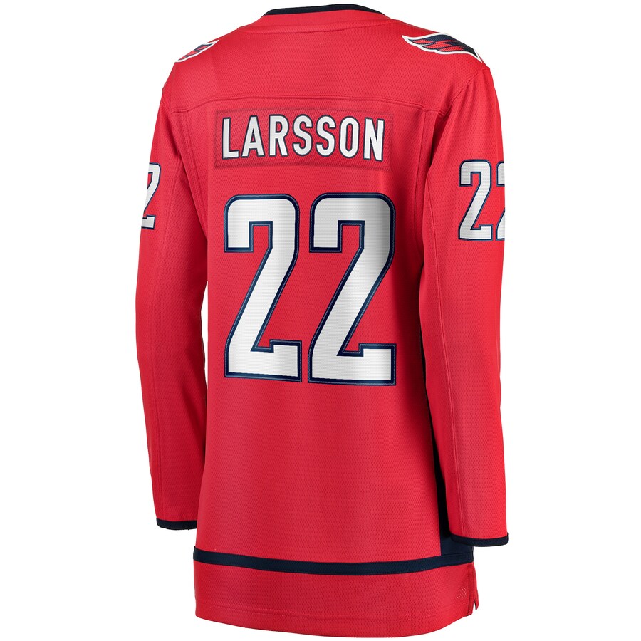 W.Capitals #22 Johan Larsson Fanatics Branded Home Breakaway Player Jersey  Red Stitched American Hockey Jerseys - Main View