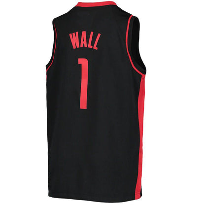 H.Rockets #1 John Wall 2020-21 Swingman Player Jersey Earned Edition Black Stitched American Basketball Jersey - Main View