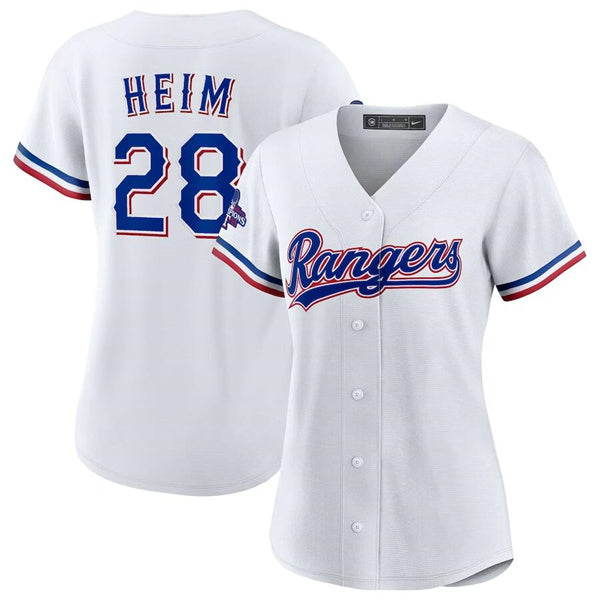 Jonah Heim Texas Rangers Home 2023 World Series Champions Replica Player Jersey - White - Main View