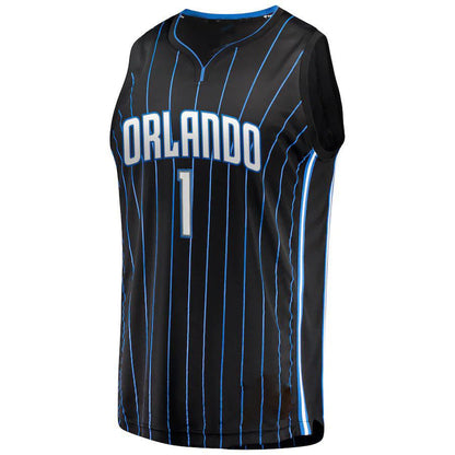 O.Magic #1 Jonathan Isaac Fanatics Branded  2019 Fast Break Jersey Icon Edition Black Stitched American Basketball Jersey - Main View