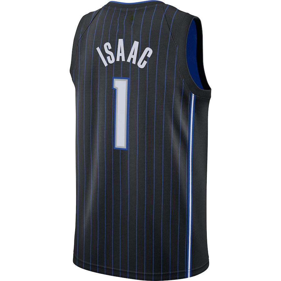 O.Magic #1 Jonathan Isaac 2020-21 Swingman Jersey  Icon Edition Black Stitched American Basketball Jersey - Main View