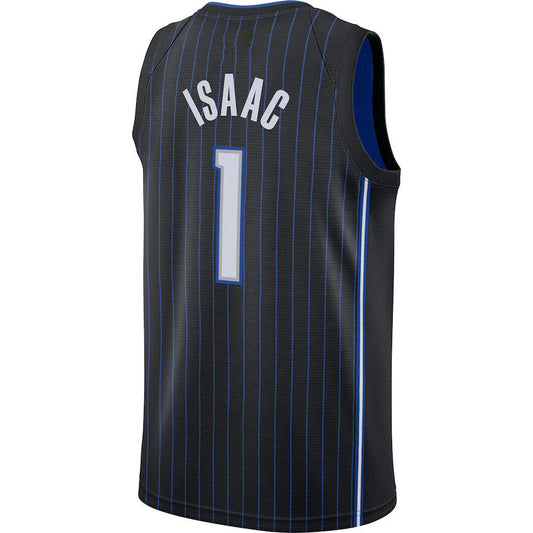 O.Magic #1 Jonathan Isaac 2020-21 Swingman Jersey  Icon Edition Black Stitched American Basketball Jersey - Main View