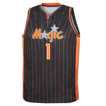 O.Magic #1 Jonathan Isaac 2021-22 Swingman Jersey City Edition Black Stitched American Basketball Jersey - Main View