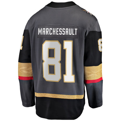 V.Golden Knights #81 Jonathan Marchessault Fanatics Branded Alternate Premier Breakaway Player Jersey  Gray Hockey Jerseys - Main View