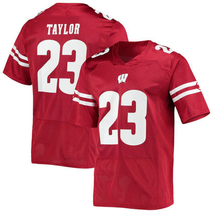 W.Badgers #23 Jonathan Taylor Under Armour Replica Alumni Jersey Red Stitched American College Jerseys - Main View