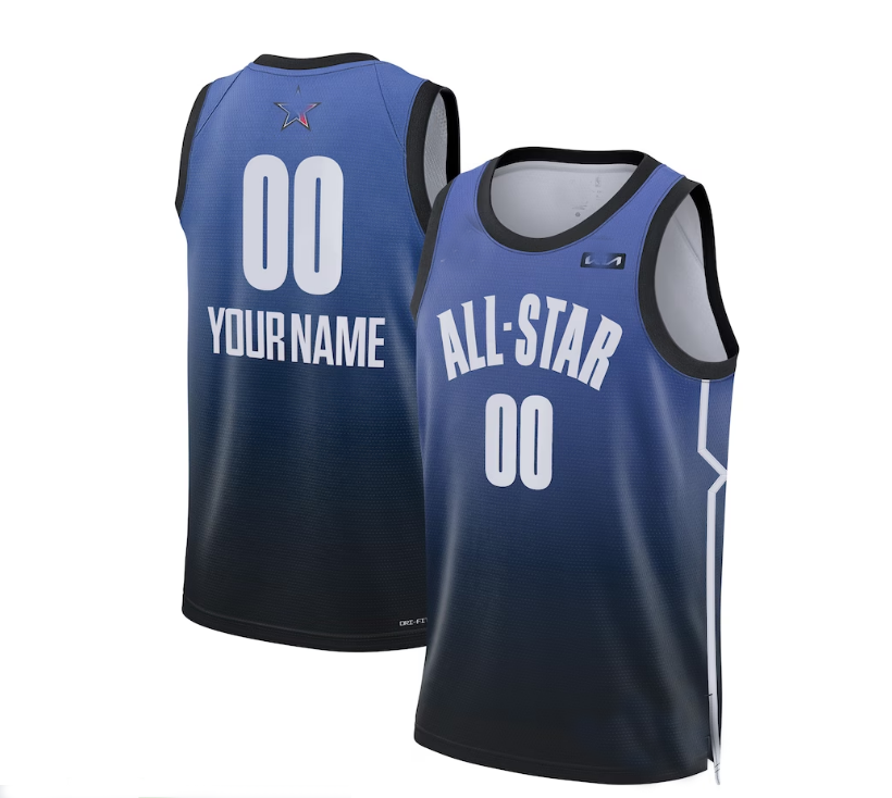 Custom 2023 All-Star Game Pick-A-Player Swingman Jersey - Blue Stitched American Basketball Jersey - Main View