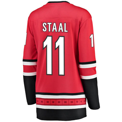 C.Hurricanes #11 Jordan Staal Fanatics Branded Home Breakaway Player Jersey Red Stitched American Hockey Jerseys - Main View